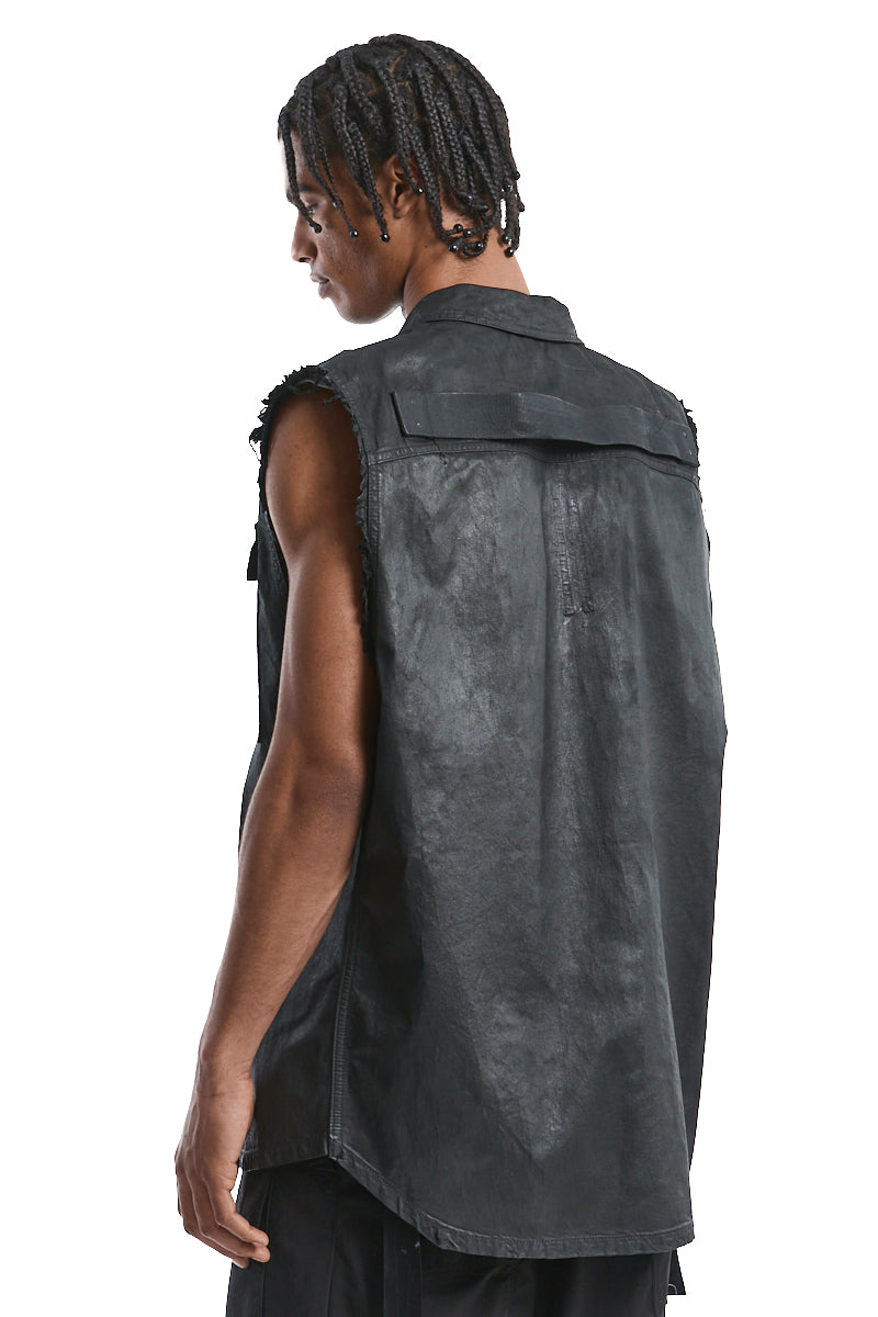 BLACK JUMBO OUTER-SHIRT