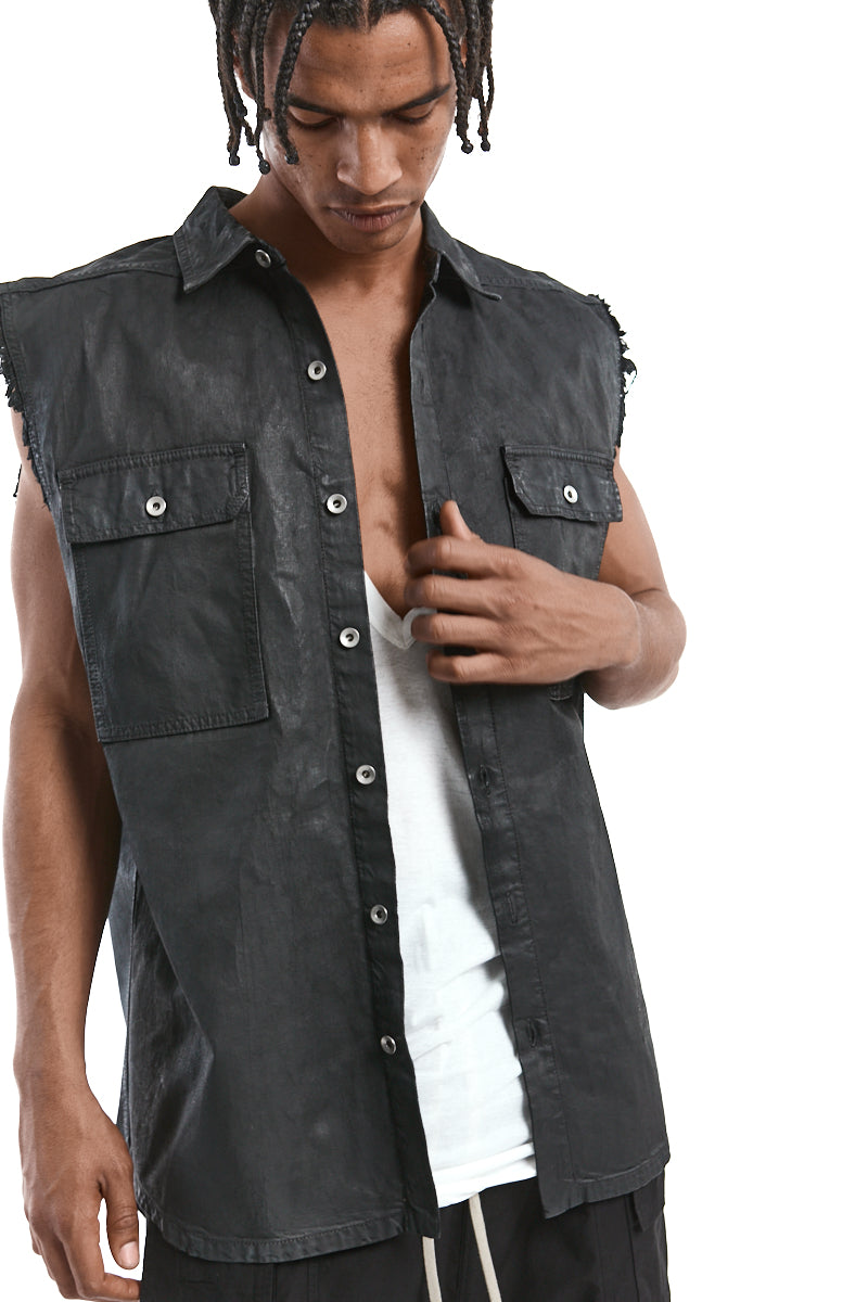 BLACK JUMBO OUTER-SHIRT