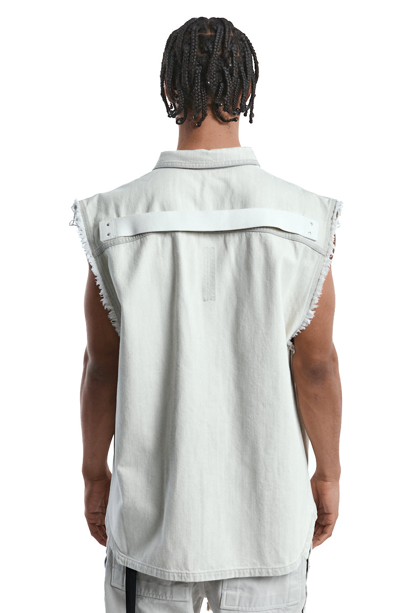 MILK WASH JUMBO OUTER-SHIRT