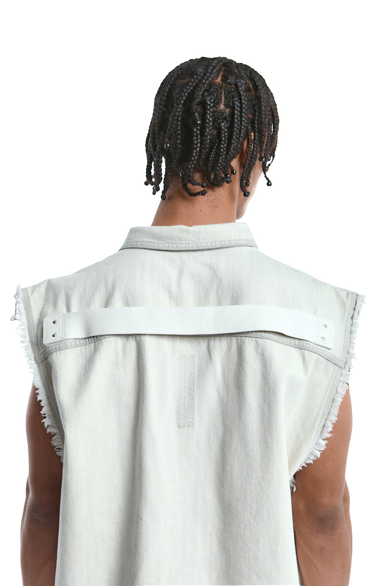 MILK WASH JUMBO OUTER-SHIRT