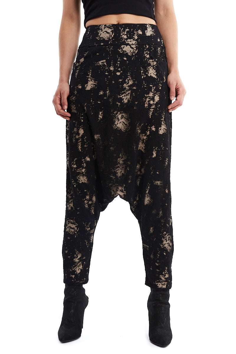 DOUBLE LAYERED LOW CROTCH PANTS
