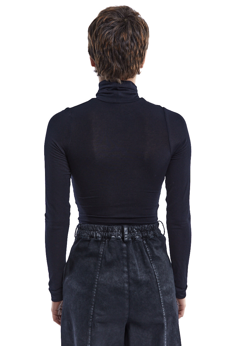 CASHMERE BLEND TURTLENECK TOP