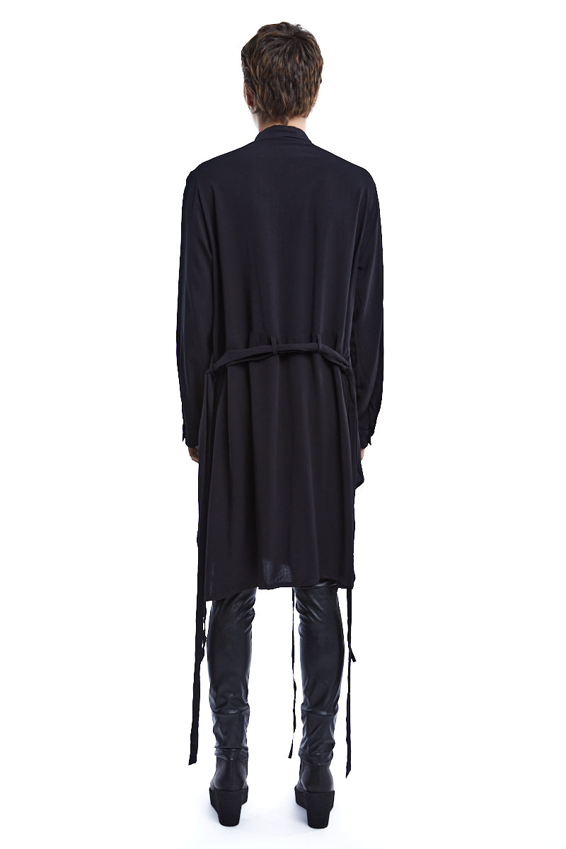 BLACK SOFT TUNIC SHIRT