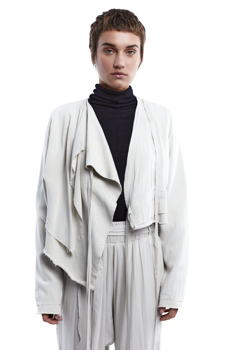 DUST CROPPED DOUBLE LAYERED JACKET