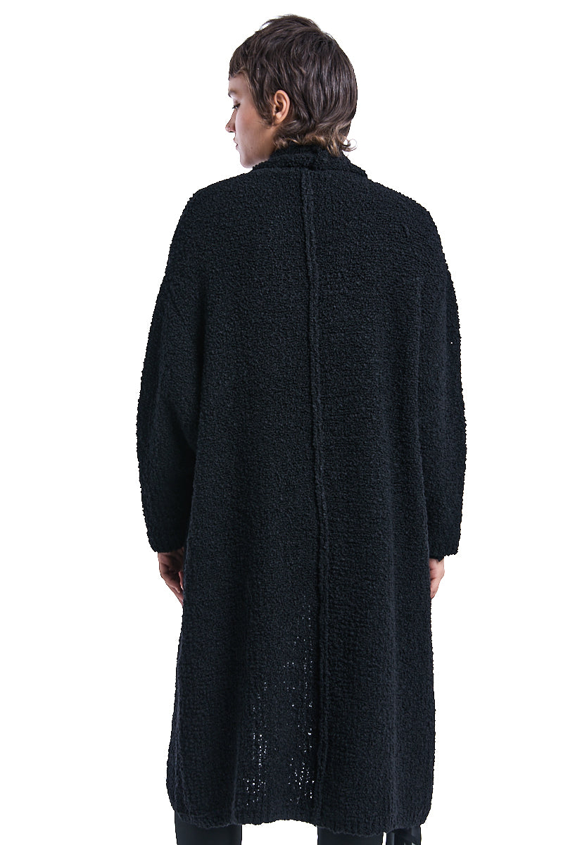 BOUCLE WOOL KNIT CARDIGAN