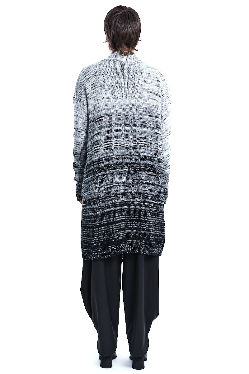 PEARL CHUNKY COTTON KNITTED CARDIGAN