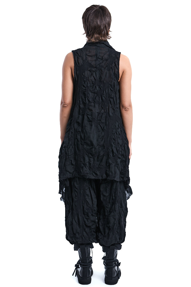 TEXTURED WOOL GILET