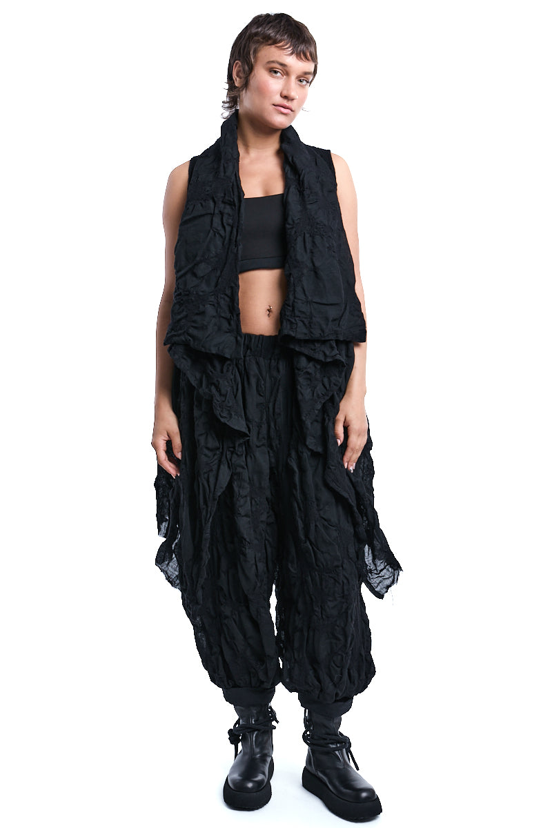 TEXTURED WOOL GILET