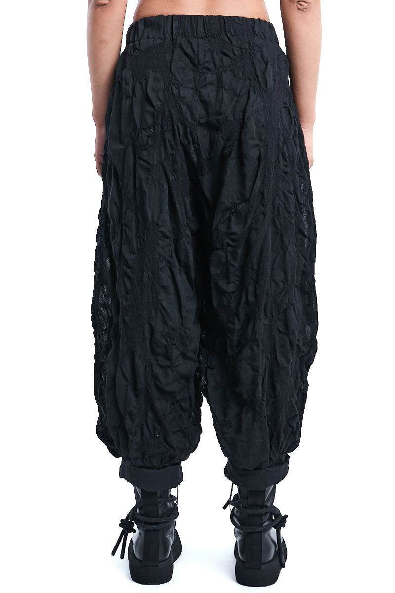 TEXTURED WOOL PANTS