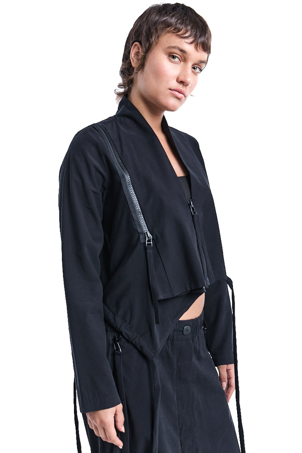 Studio B3 | Shop Online | AW25 | Black Soft Zipped Jacket - Aleluya ...