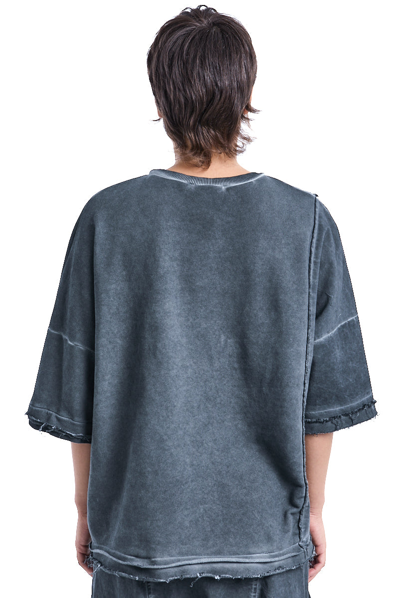 GREY DYED OVERSIZE TOP