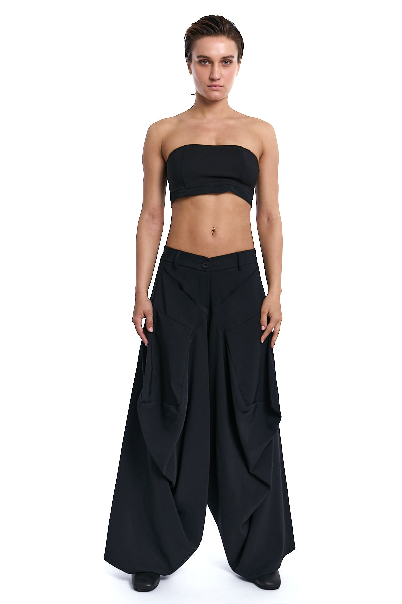TROUSER OVER TECNO STRETCH BLACK