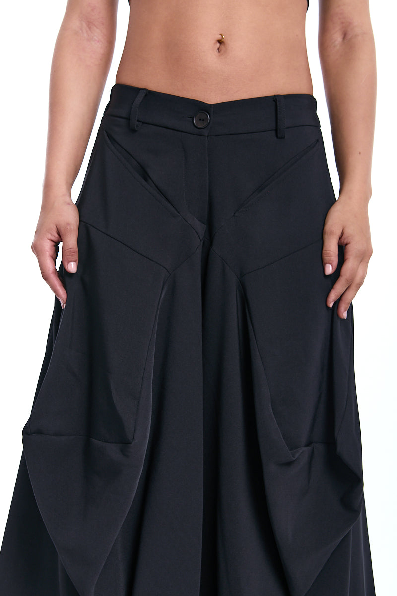 TROUSER OVER TECNO STRETCH BLACK