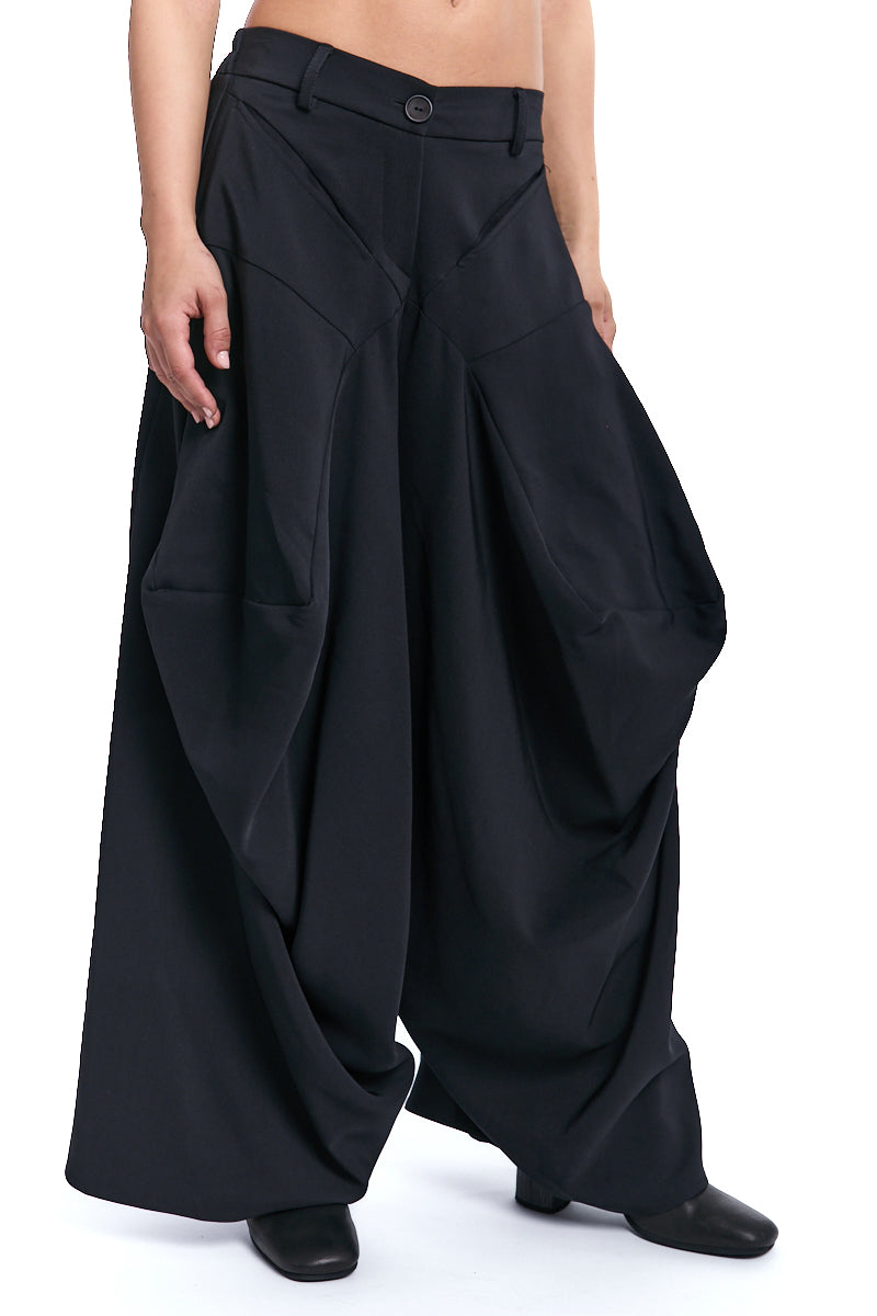 TROUSER OVER TECNO STRETCH BLACK