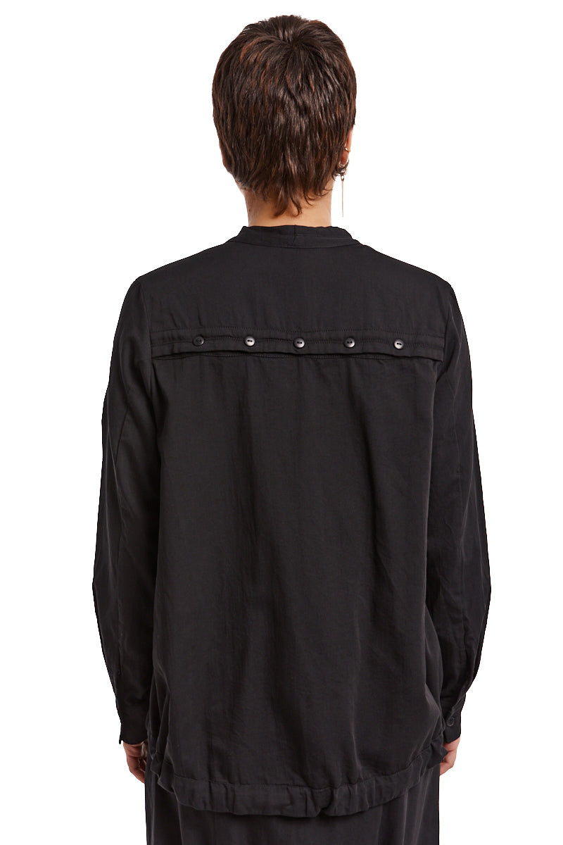 BLACK BLOUSE CARDIGAN