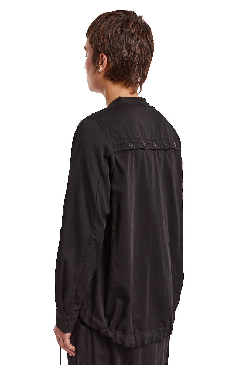 BLACK BLOUSE CARDIGAN