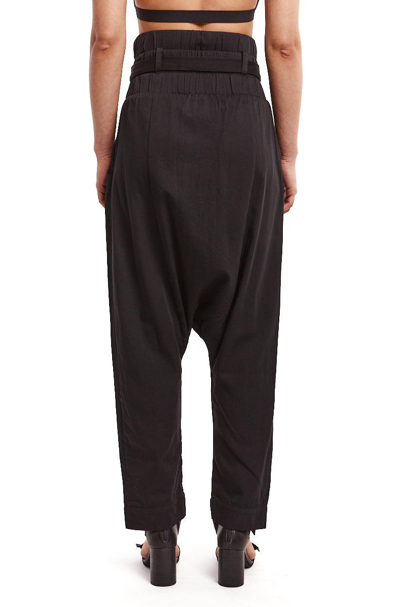 BLACK HIGH WAIST PANTS