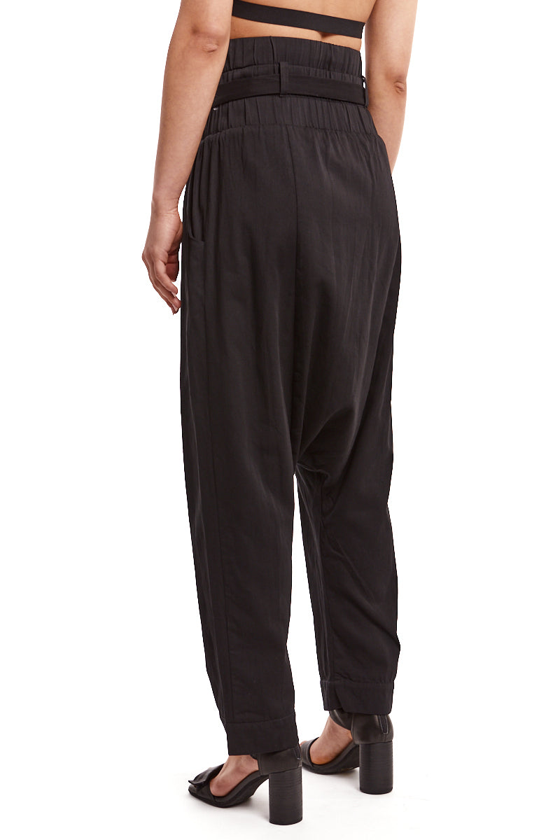 BLACK HIGH WAIST PANTS