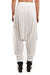 CREAM DRAPED LOW CROTCH PANTS