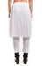 WHITE VOILE OVERLAPPING PANEL PANTS