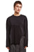 BLACK ASYMMETRIC JUMPER