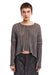 GREY OLD DYED STRUCTURED KNITTED TOP