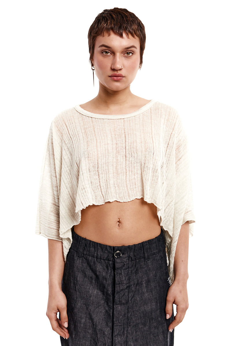 TOFU KNIT CROPPED TOP