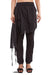 BLACK OVERLAPPING PANELS PANT