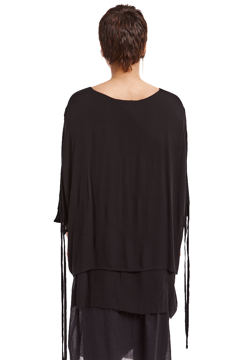 BLACK OVERSIZED TOP