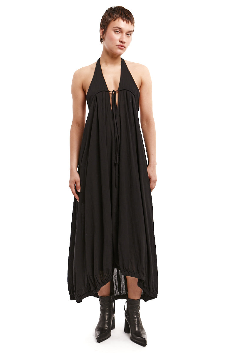 BLACK LONG MAXI DRESS