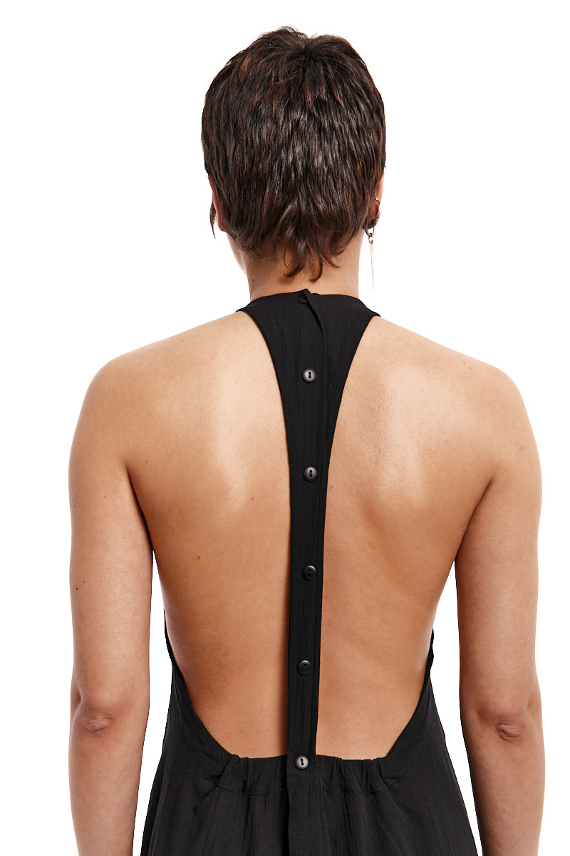 BLACK LONG MAXI DRESS