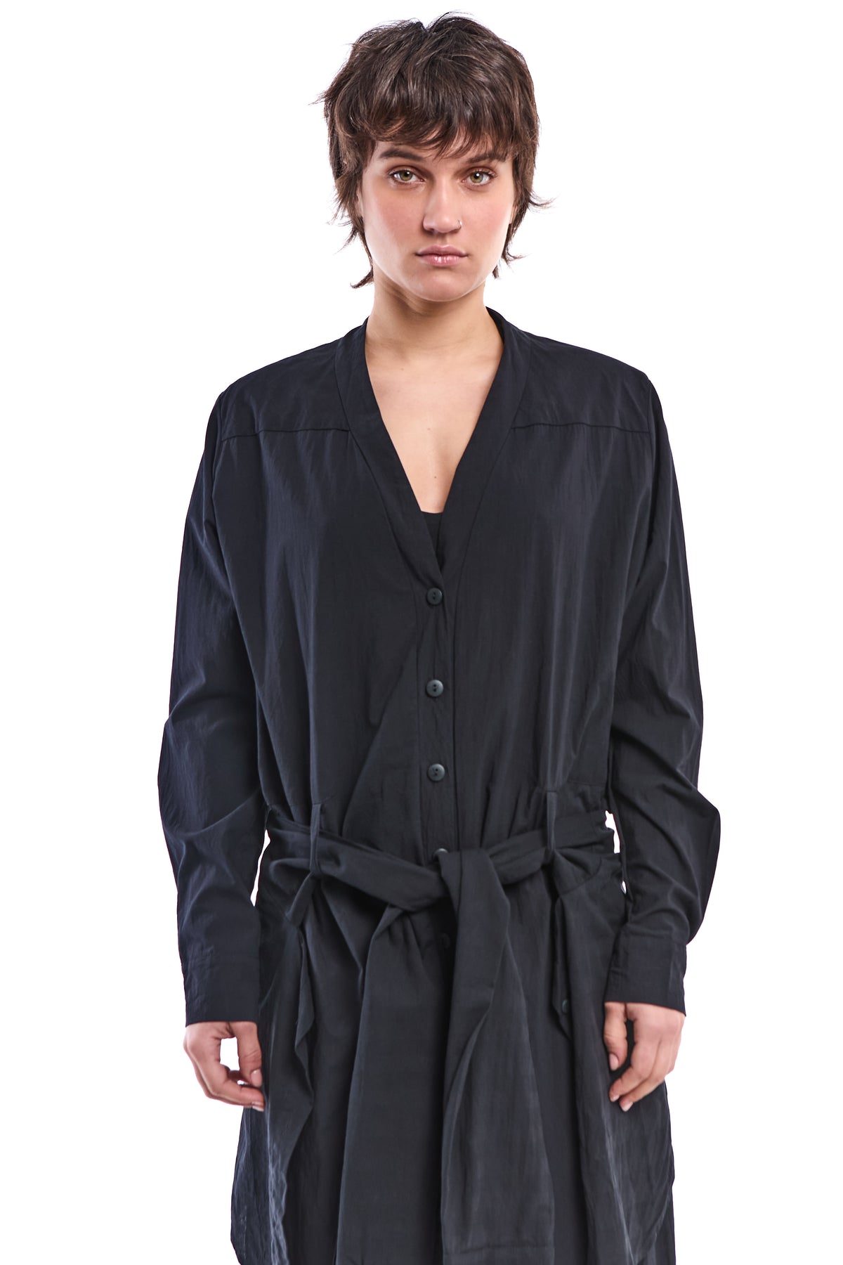 BLACK MODULAR JUMPSUIT