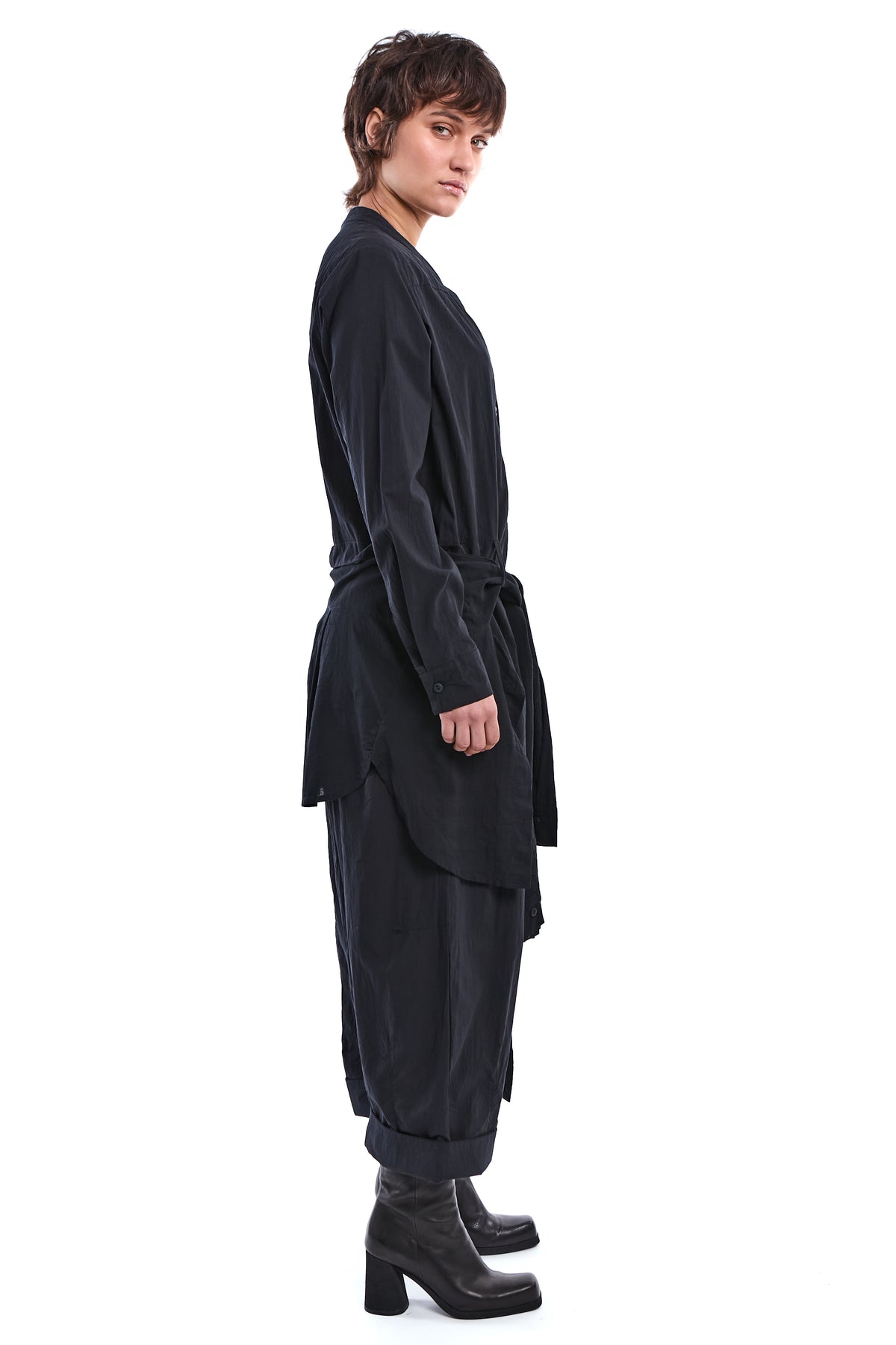 BLACK MODULAR JUMPSUIT