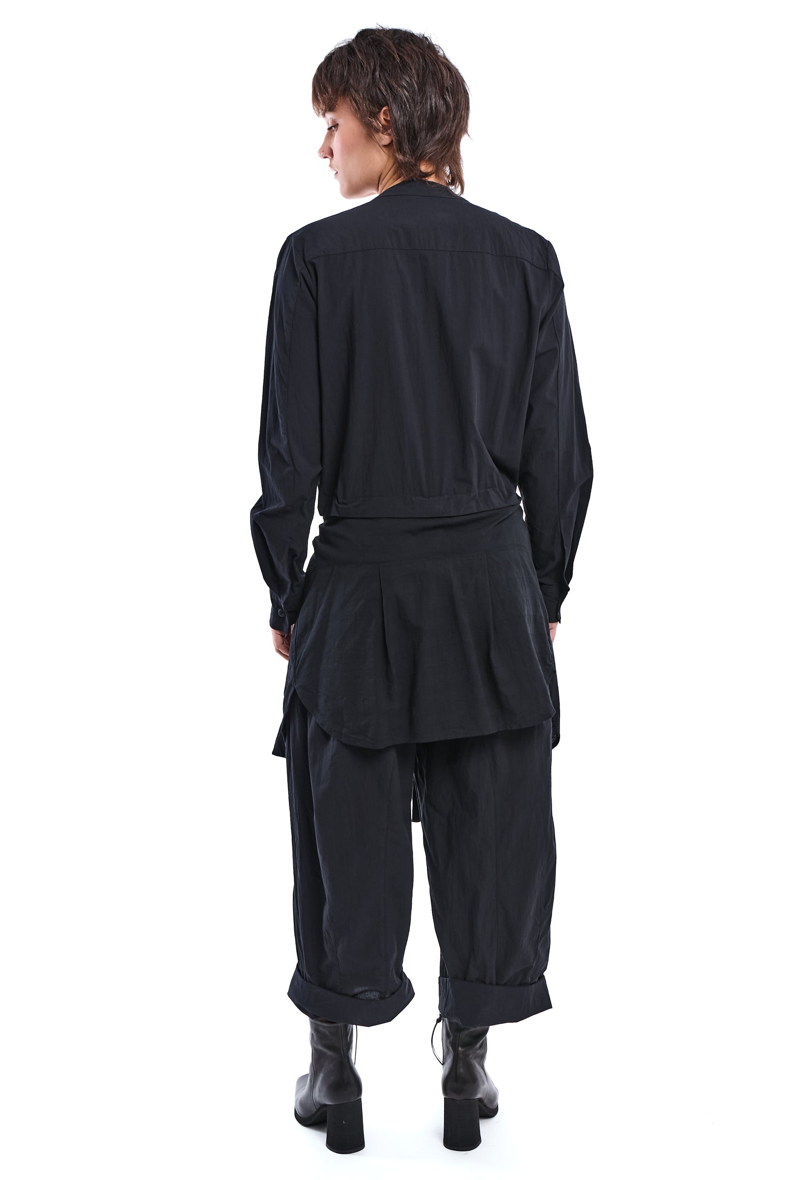 BLACK MODULAR JUMPSUIT