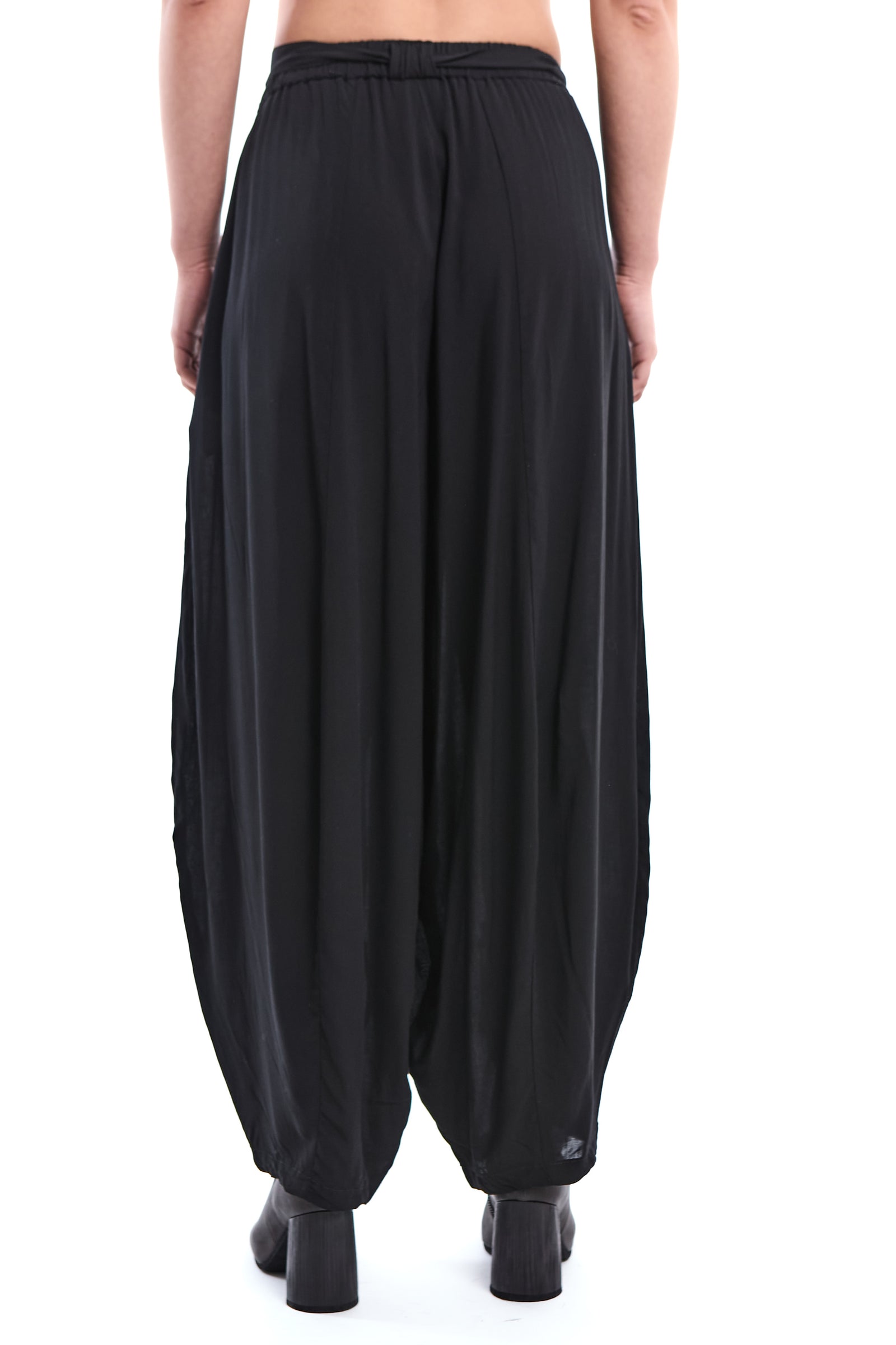 BLACK FLUID SLOUCHY VISCOSE PANTS
