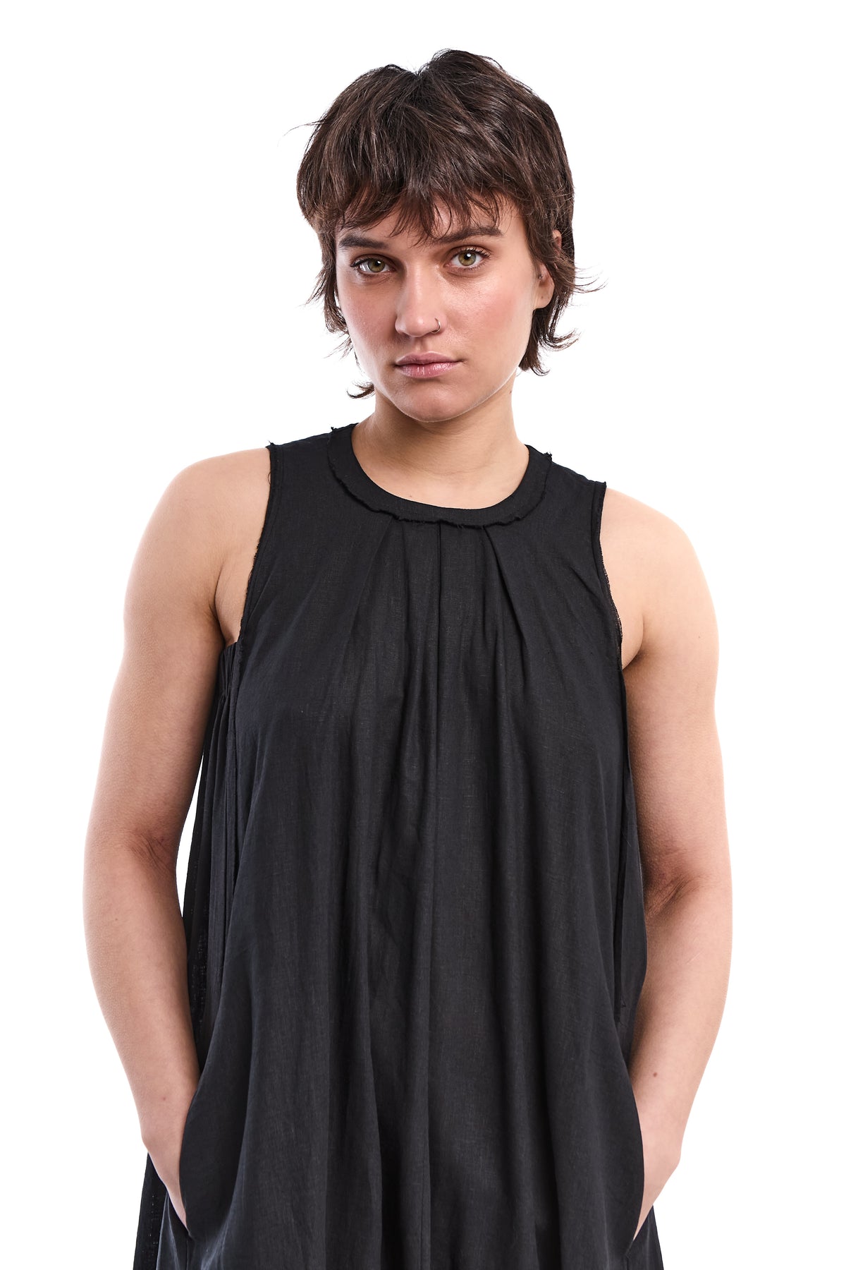 BAMBOO-LINEN FLOW DRESS