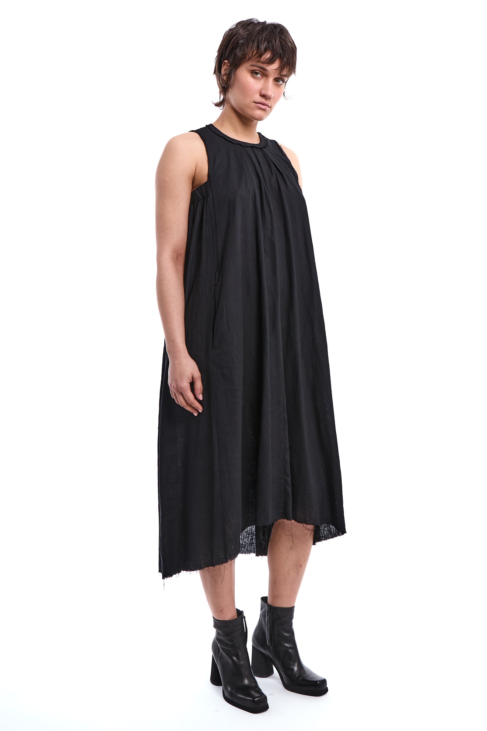 BAMBOO-LINEN FLOW DRESS