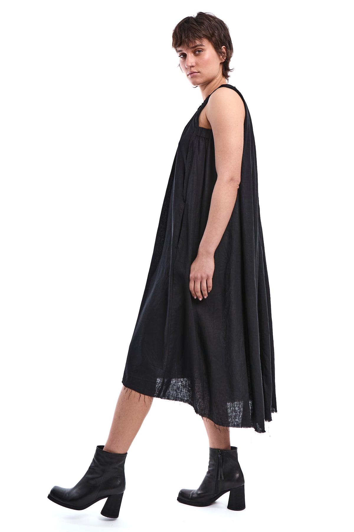 BAMBOO-LINEN FLOW DRESS