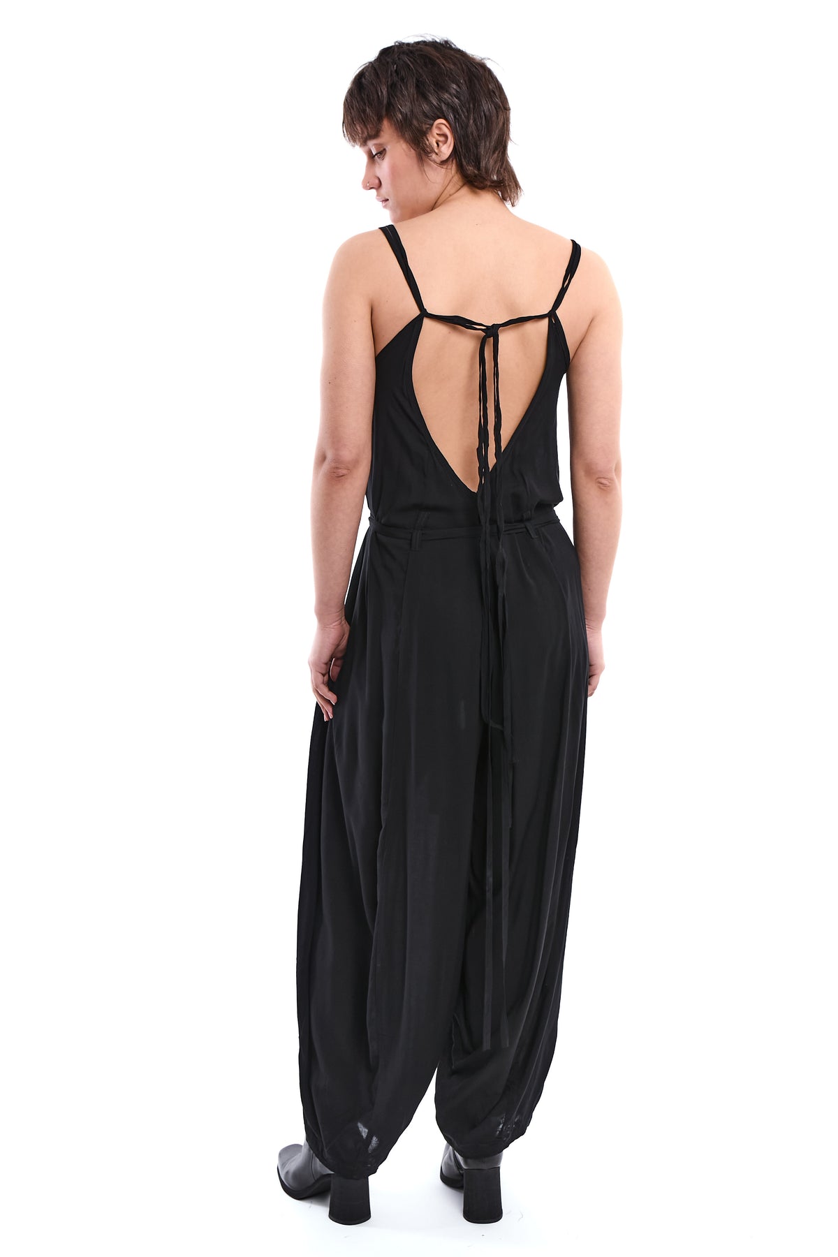 FLUID ADJUSTABLE WIDE-LEG JUMPSUIT