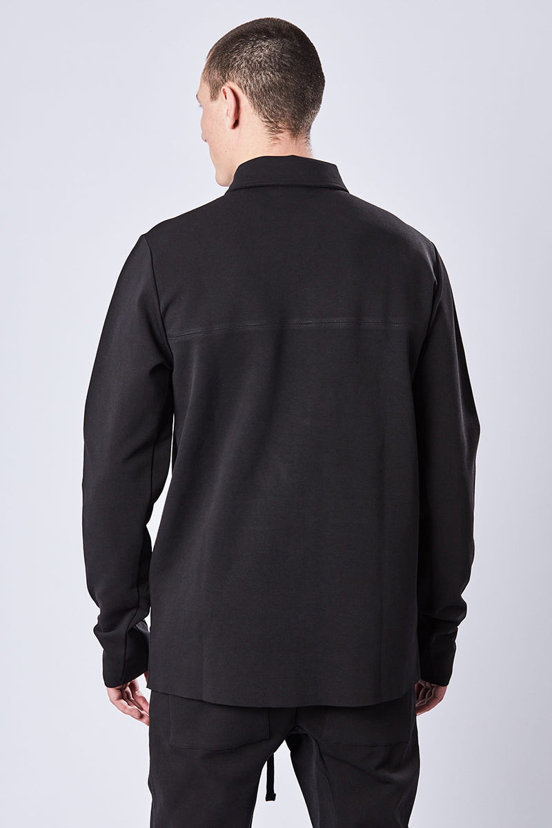 Thom Krom seam-detail poplin shirt dress - Black