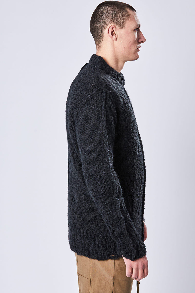 Thom Krom Shop Online AW23 Destroyed Effect Alpaca Sweater Aleluya Concept Store