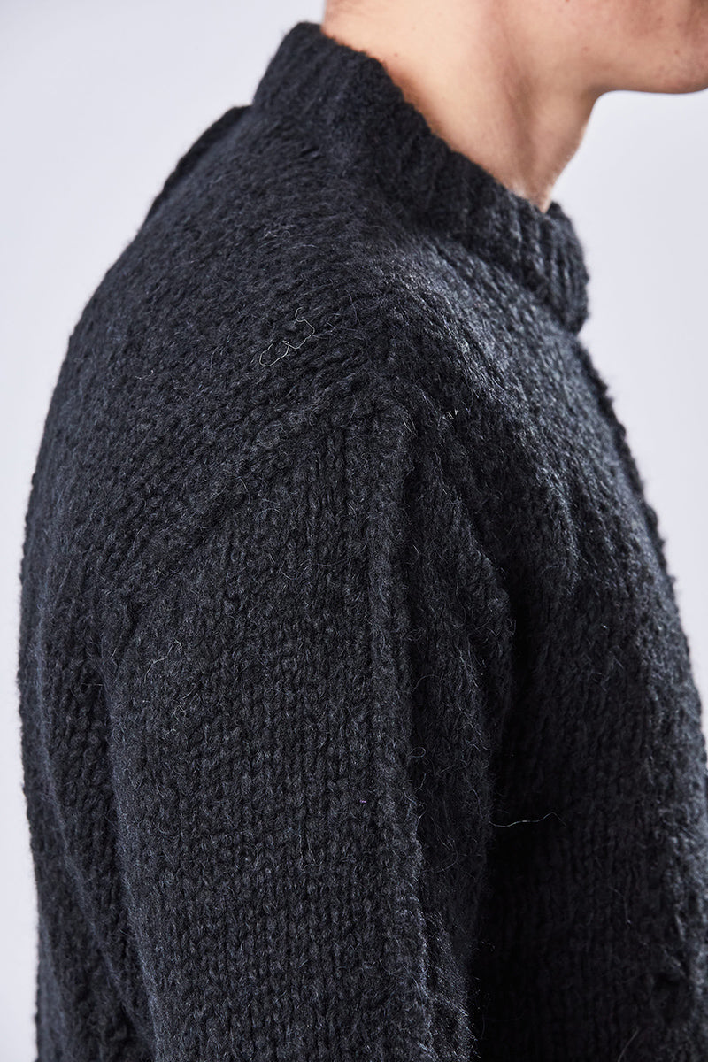 DESTROYED EFFECT ALPACA SWEATER