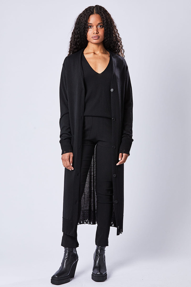 Thom Krom | Shop Online | AW23 | Long Merino Cardigan - Aleluya