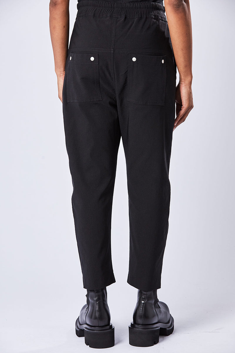WOVEN DROPPED CROTCH TROUSERS