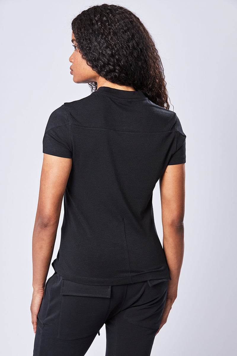 BLACK SOFT BASIC TEE