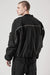 BLACK PADDED BOMBER JACKET