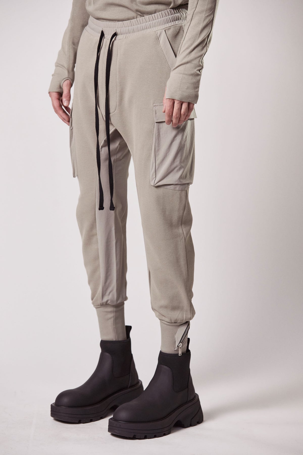 Thom Krom | Shop Online | Moonbeam Textured Cargo Trousers