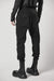 BLACK WOVEN CARGO TROUSERS