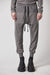 ASH GREY MATMIX DROP CROTCH TROUSERS