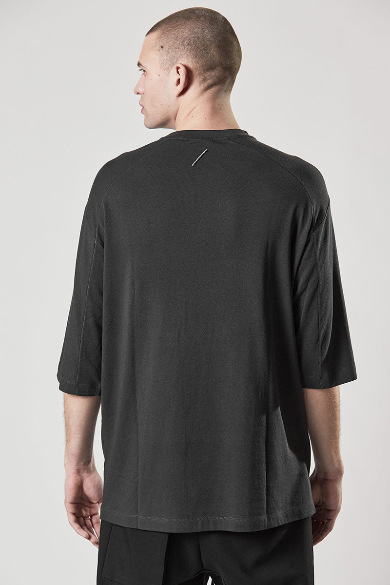 IRON GREY HALF SLEEVES OVER TEE